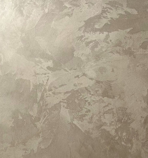 Velvet effect decorative paint with soft suede texture finish in Dubai wall close-up